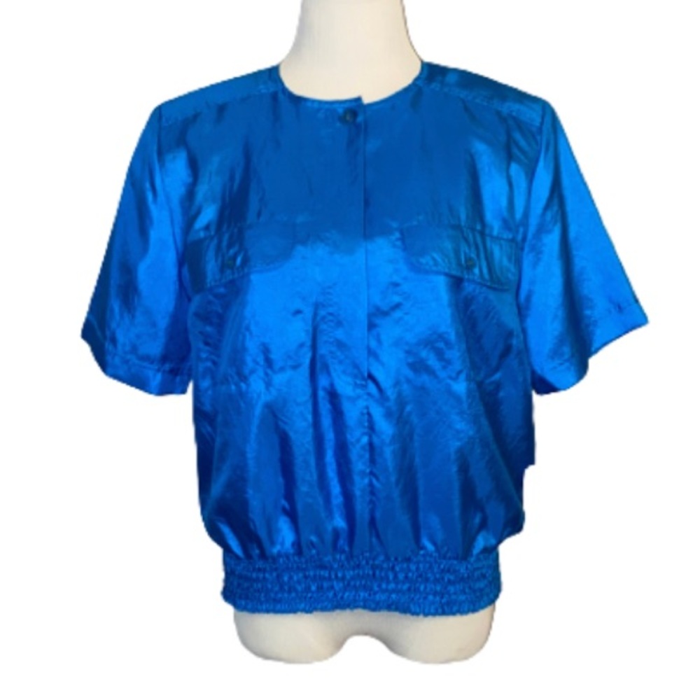 Vintage Josephine Turquoise Blouse Size Medium